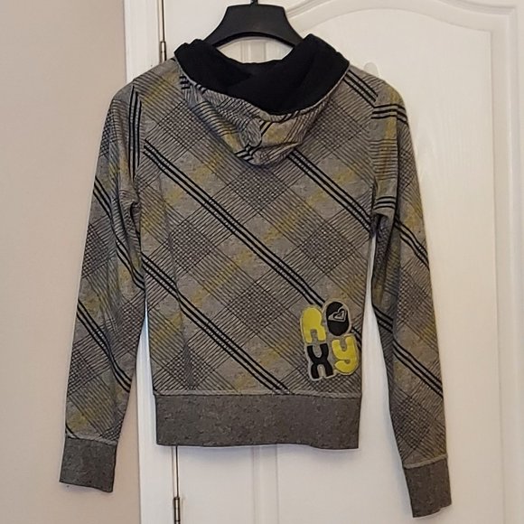 Roxy Grey Pattern Hoodie - Picture 2 of 2